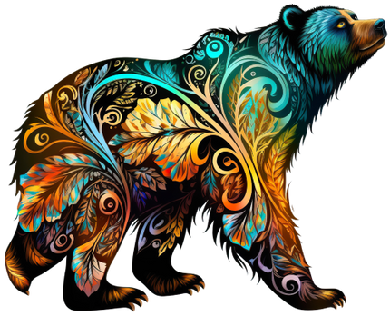 (s006-1-2Q) Colorful Bear