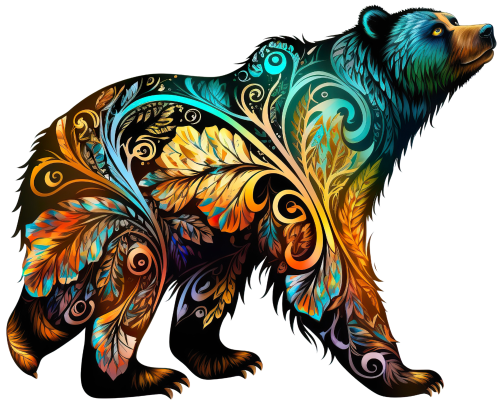 (s006-1-2Q) Colorful Bear