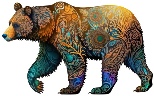 (s006-1-2S) Colorful Bear