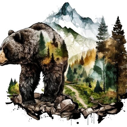 (s006-1-2Y) Double Exposure Bear