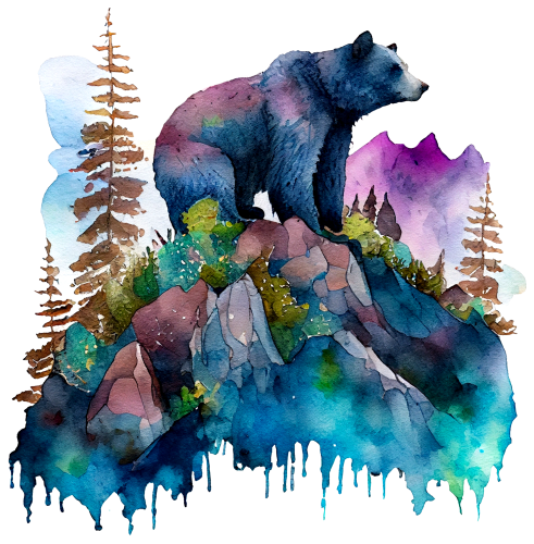 (s006-1-2Z) Double Exposure Bear