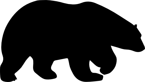 (s006-1-1A) Bear Silhouette