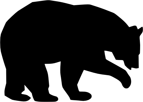 (s006-1-1I) Bear Silhouette