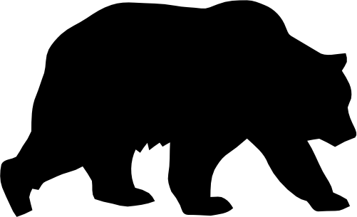(s006-1-1S) Bear Silhouette