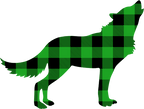(s006-1-I) Wolf Red, Green, Blue White Black Buffalo Plaid