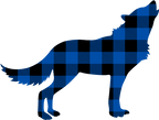 (s006-1-I) Wolf Red, Green, Blue White Black Buffalo Plaid