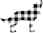 (s006-1-I) Wolf Red, Green, Blue White Black Buffalo Plaid