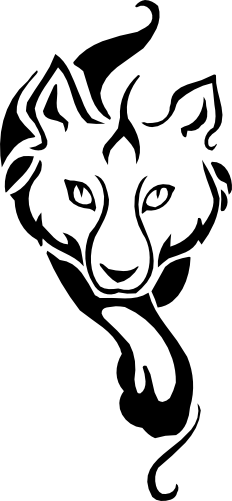 (006-02-1U) Wolf Iron-On Transfer