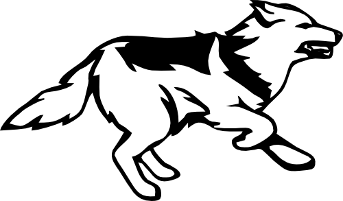 (006-02-1Y) Wolf Iron-On Transfer