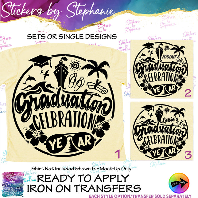 (s6-03-013) Graduation Celebration Iron-On Transfer