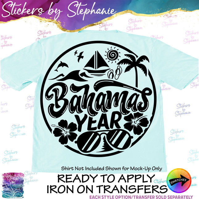 (s6-03-021) Bahamas Iron-On Transfer