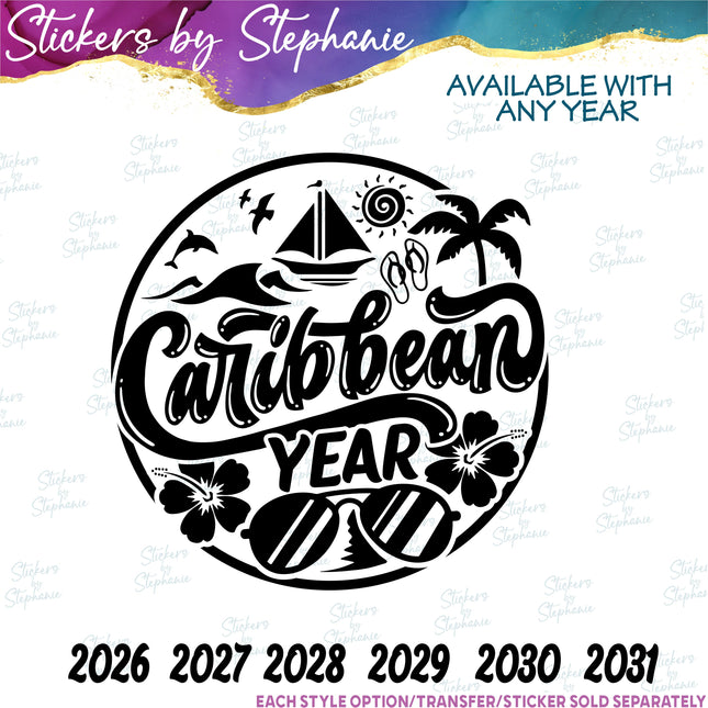 (s6-03-027) Caribbean Iron-On Transfer