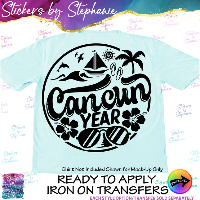 (s6-03-029) Cancun Iron-On Transfer