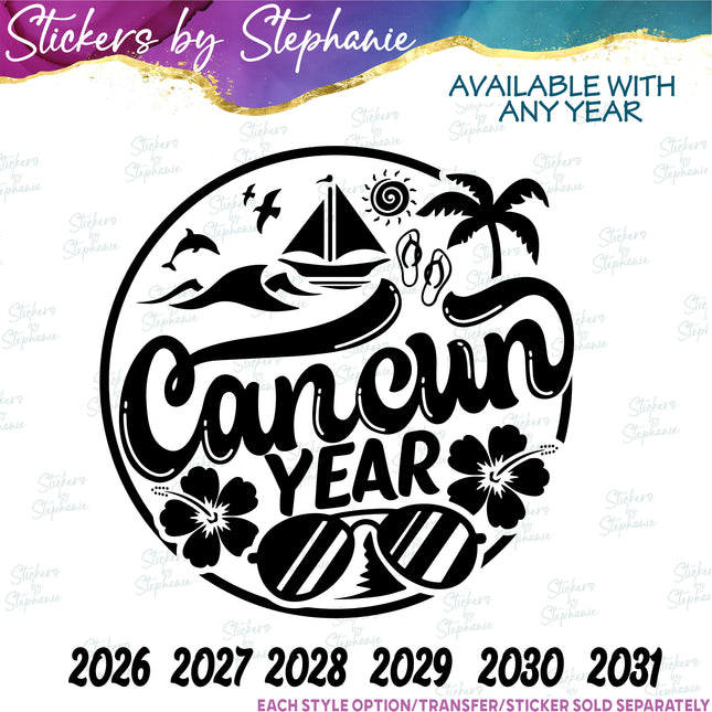 (s6-03-029) Cancun Iron-On Transfer