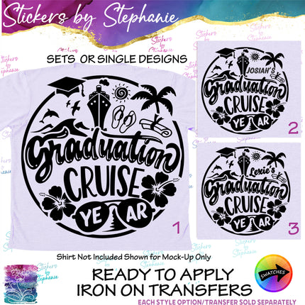 (s6-03-032) Graduation Cruise Iron-On Transfer
