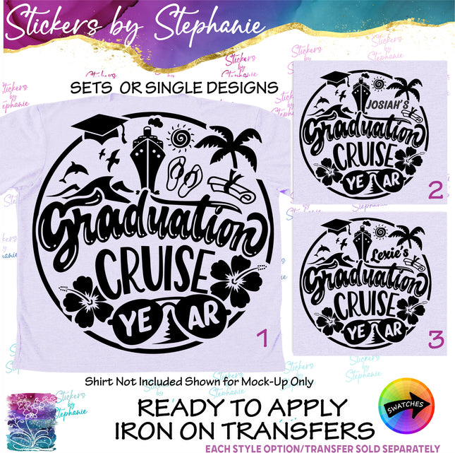 (s6-03-032) Graduation Cruise Iron-On Transfer