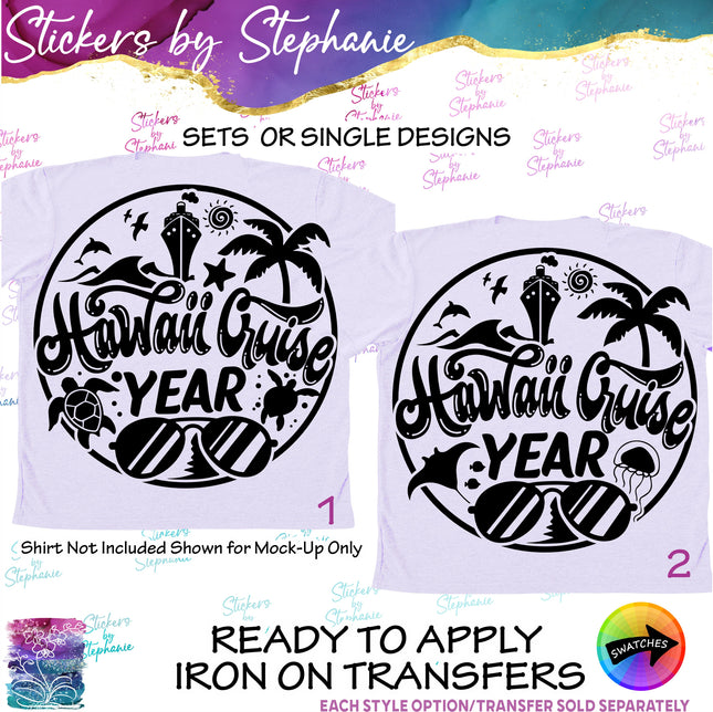 (s6-03-005) Hawaii Cruise Iron-On Transfer