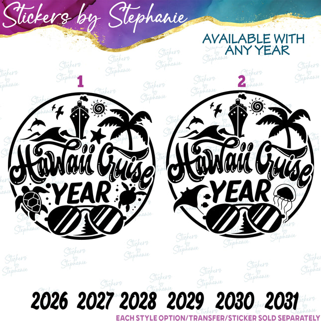 (s6-03-005) Hawaii Cruise Iron-On Transfer