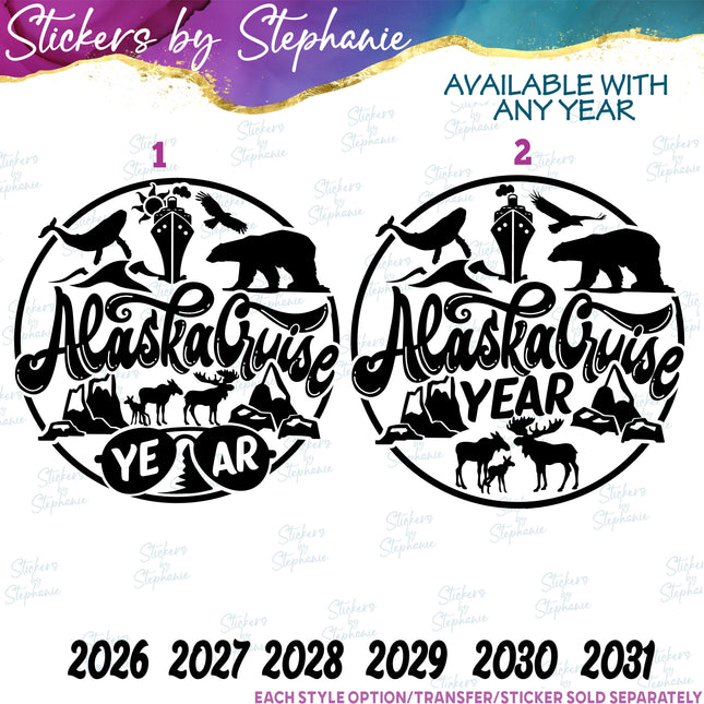 (s6-03-007) Alaska Cruise Iron-On Transfer