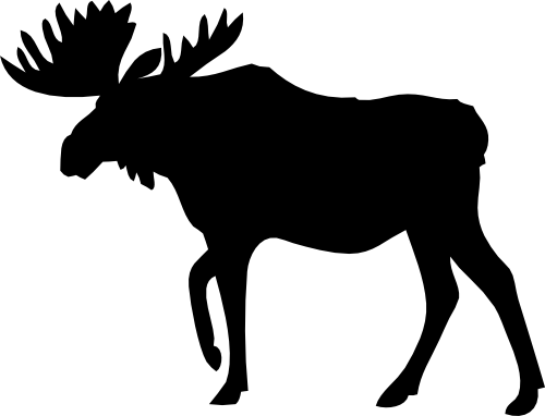 (s006-3-F) Moose Silhouette