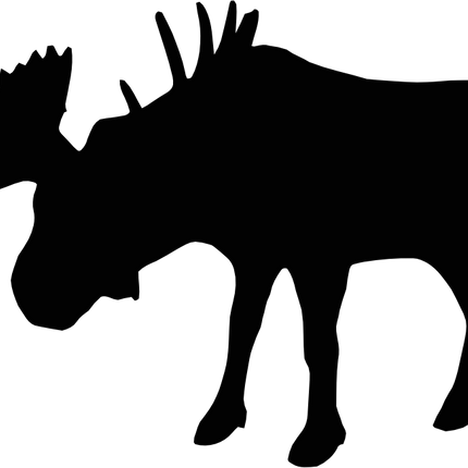 (s006-3-G) Moose Silhouette