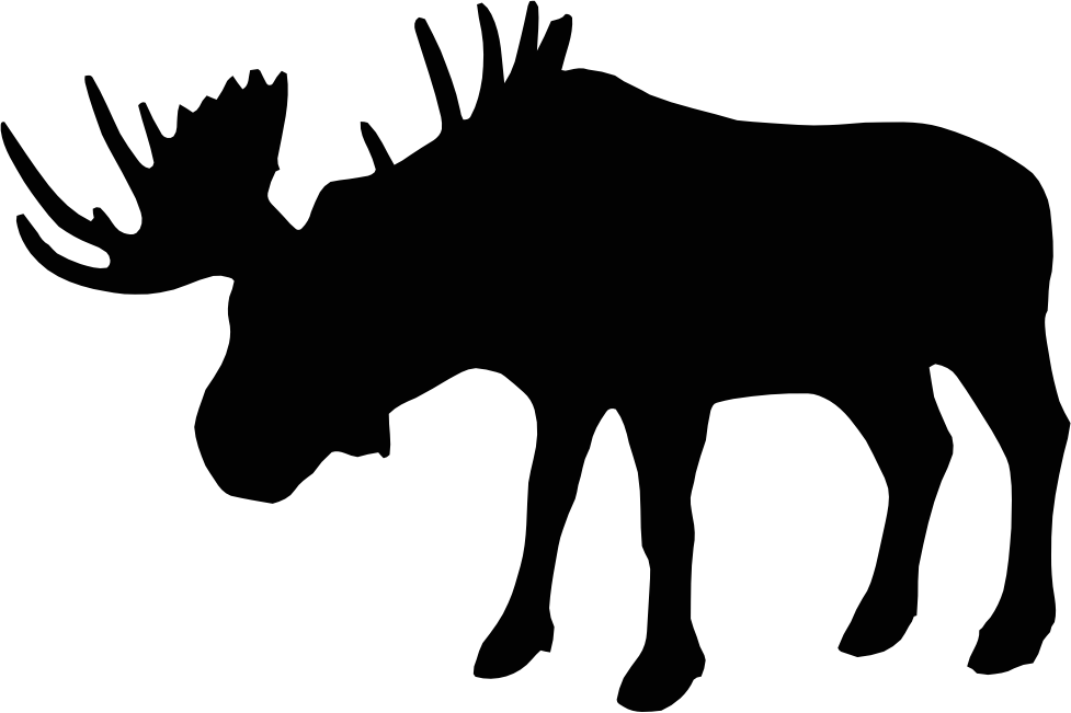 (s006-3-G) Moose Silhouette