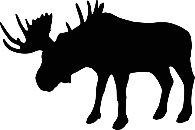 (s006-3-G) Moose Silhouette