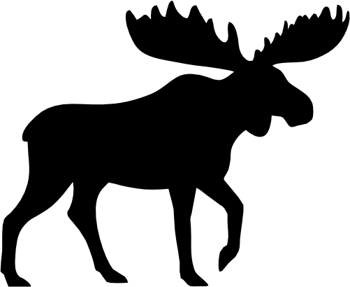 (s006-3-I) Moose Silhouette