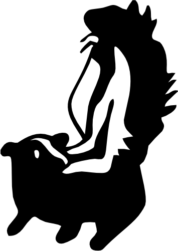 (s006-5-C) Skunk Silhouette