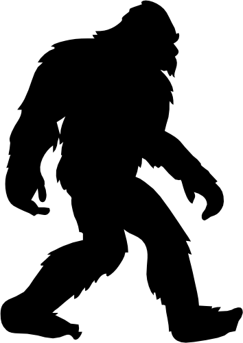 (s006-5-I) Bigfoot Silhouette