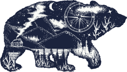 (s006-6-A)  Double Exposure Bear