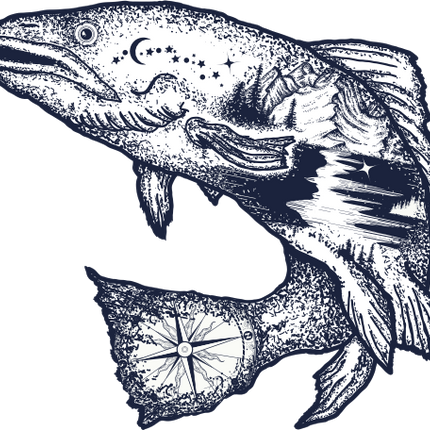 (s006-6-C) Double Exposure Fish