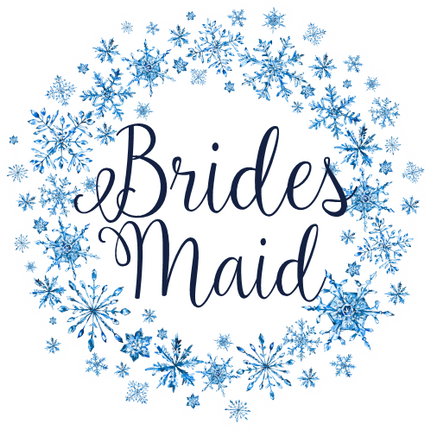 (060-04) Bride Watercolor Snowflakes Snow Flakes