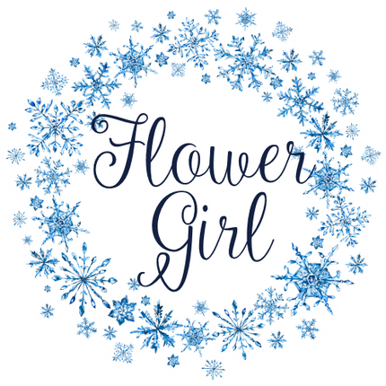 (060-04) Bride Watercolor Snowflakes Snow Flakes