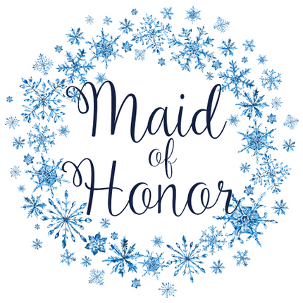 (060-04) Bride Watercolor Snowflakes Snow Flakes