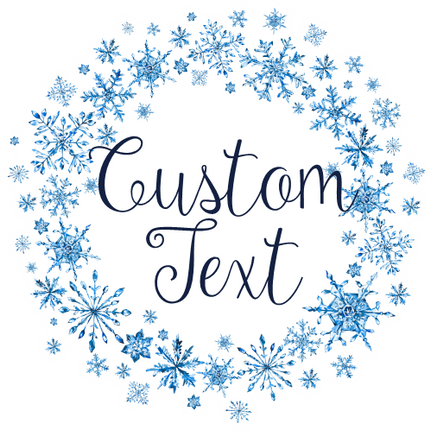 (060-04) Bride Watercolor Snowflakes Snow Flakes