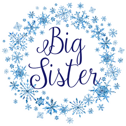 (060-04) Custom Text Watercolor Snowflakes Snow Flakes