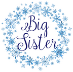 (060-04) Custom Text Snowflake Watercolor