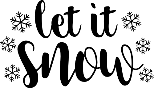 (060-03-A) Let it Snow Snowflakes Flakes