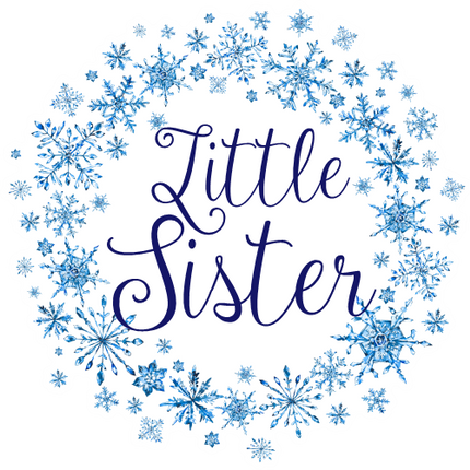 (060-04) Custom Text Watercolor Snowflakes Snow Flakes