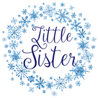 (060-04) Custom Text Snowflake Watercolor