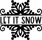 (060-02-A) Snowflake Split Name Custom Text