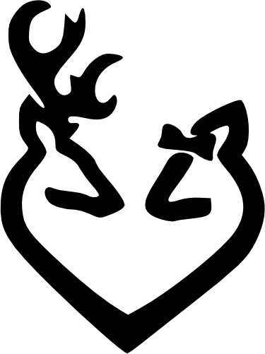 (s063-3-C) Deer Couple Heart