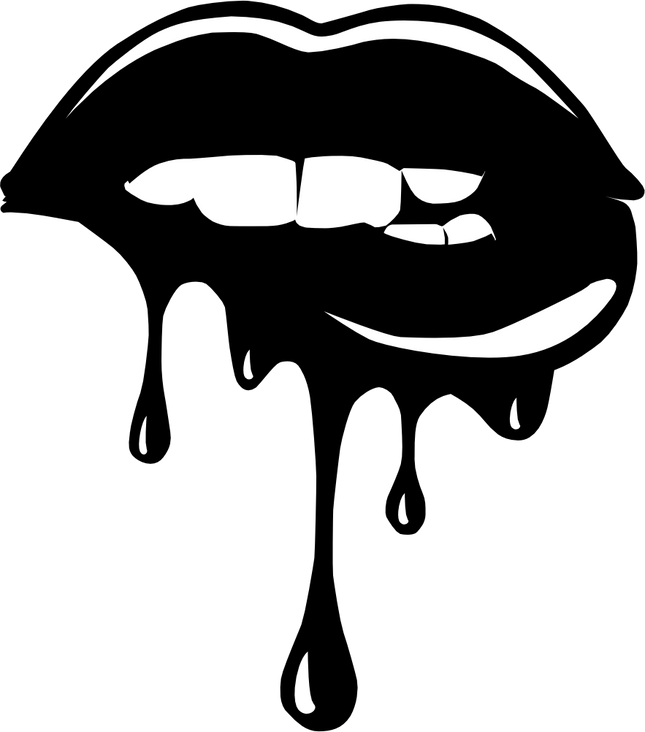 (065-J) Dripping Lips Kiss