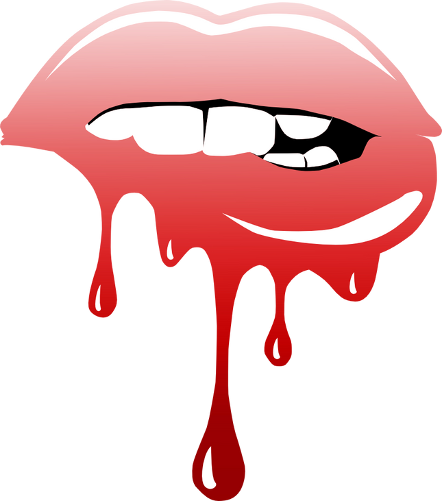 (065-J) Dripping Lips Kiss