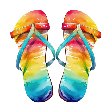 (066-04) Colorful Flip Flops