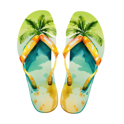 (066-04) Colorful Flip Flops