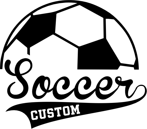 (067-07-1A) Soccer Custom Text Iron-On Transfer
