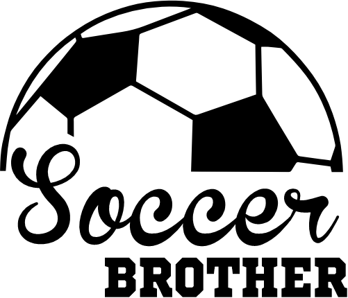 (067-07-1B) Soccer Brother Iron-On Transfer