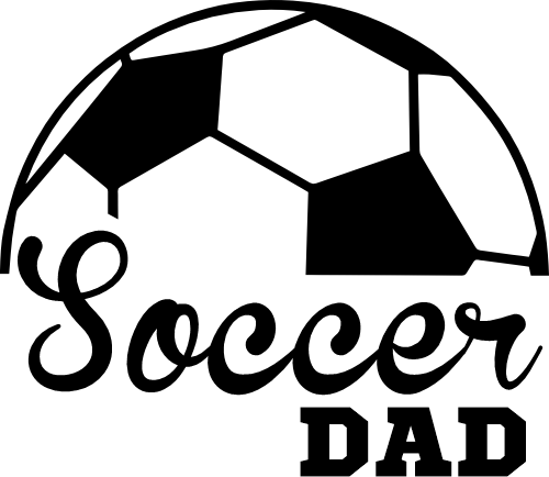 (067-07-1B) Soccer Dad Iron-On Transfer